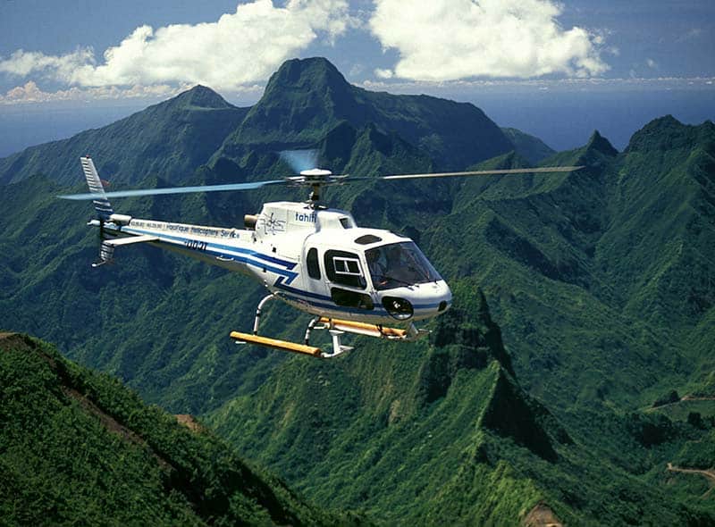Helikopter på sightseeingtur på Tahiti