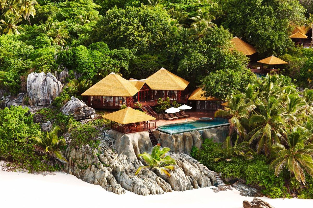 Fregate Resort Seychelles. Stor villa ved stranden.